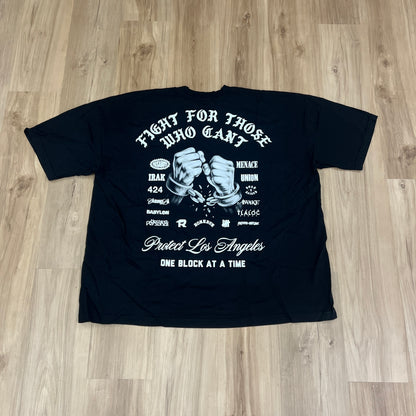 Born X Raised Protect Los Angeles black t-shirt