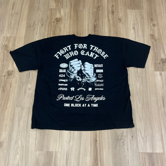 Born X Raised Protect Los Angeles black t-shirt