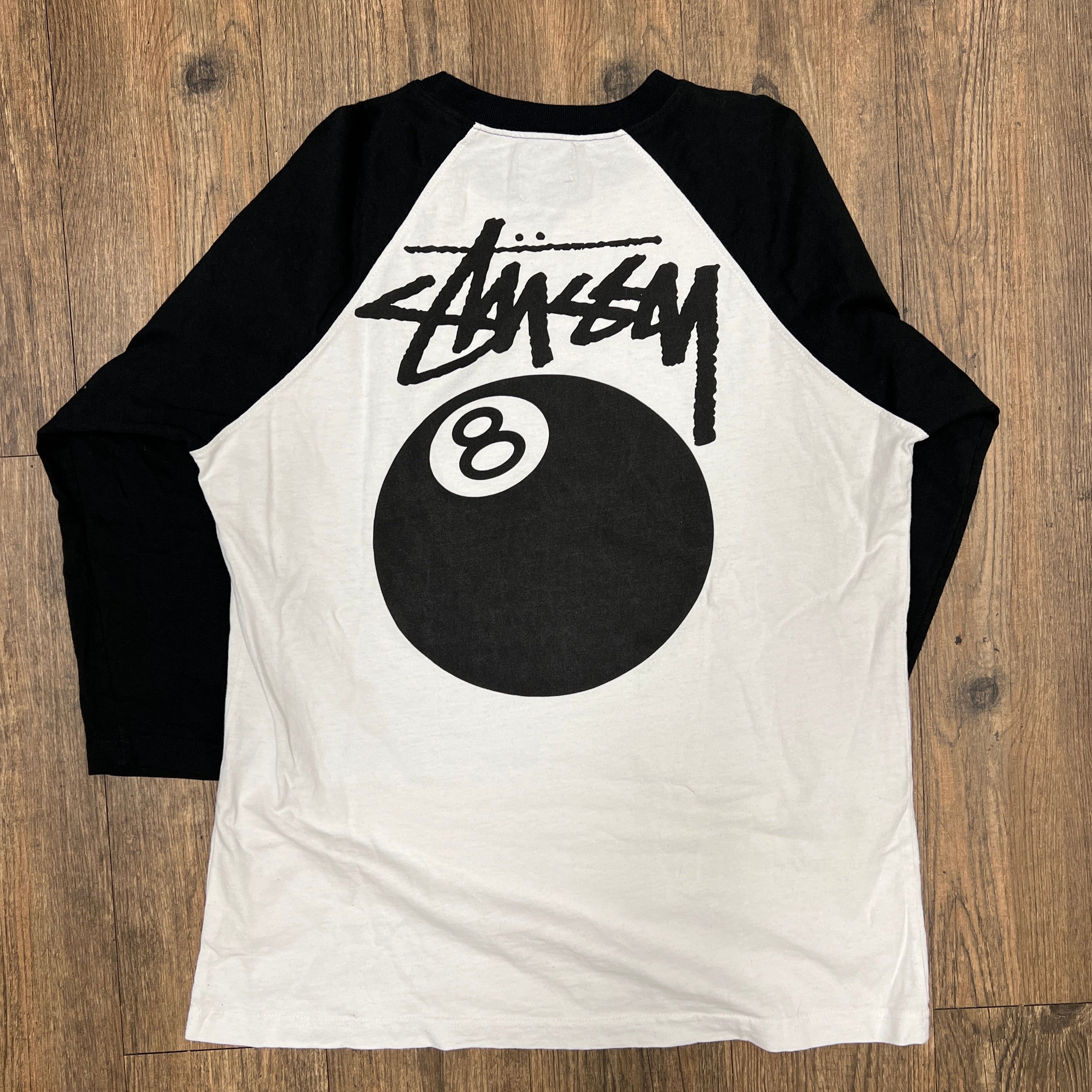 【90~00's】 Old stussy Raglan Sleeve ラスタ Stussy 8 Ball Raglan Tee – Holy Ground