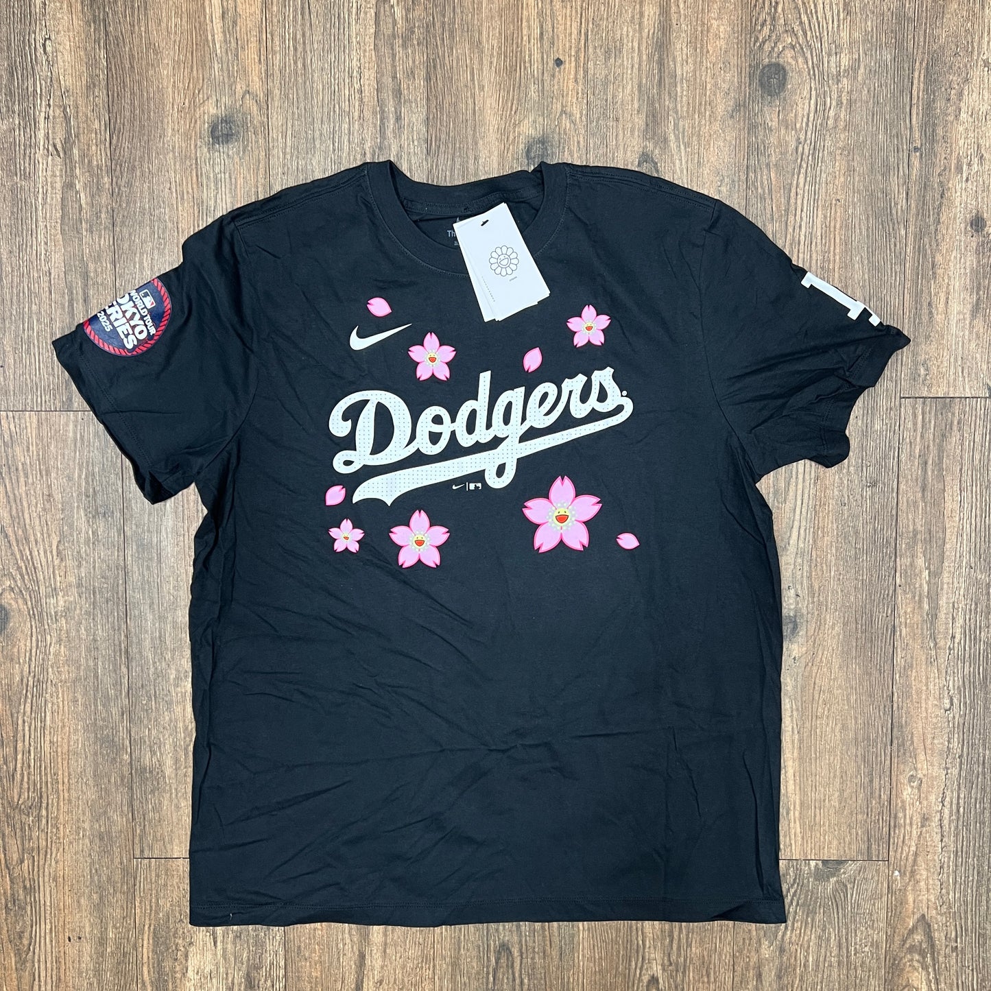 Nike x Takashi Murakami x MLB World Tour Tokyo Series 2025 Shohei Ohtani Dodgers S/S Tee Black