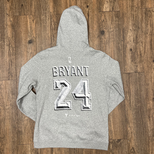 Nike Kobe Bryant Los Angeles Lakers Memorial Statue Hoodie Grey