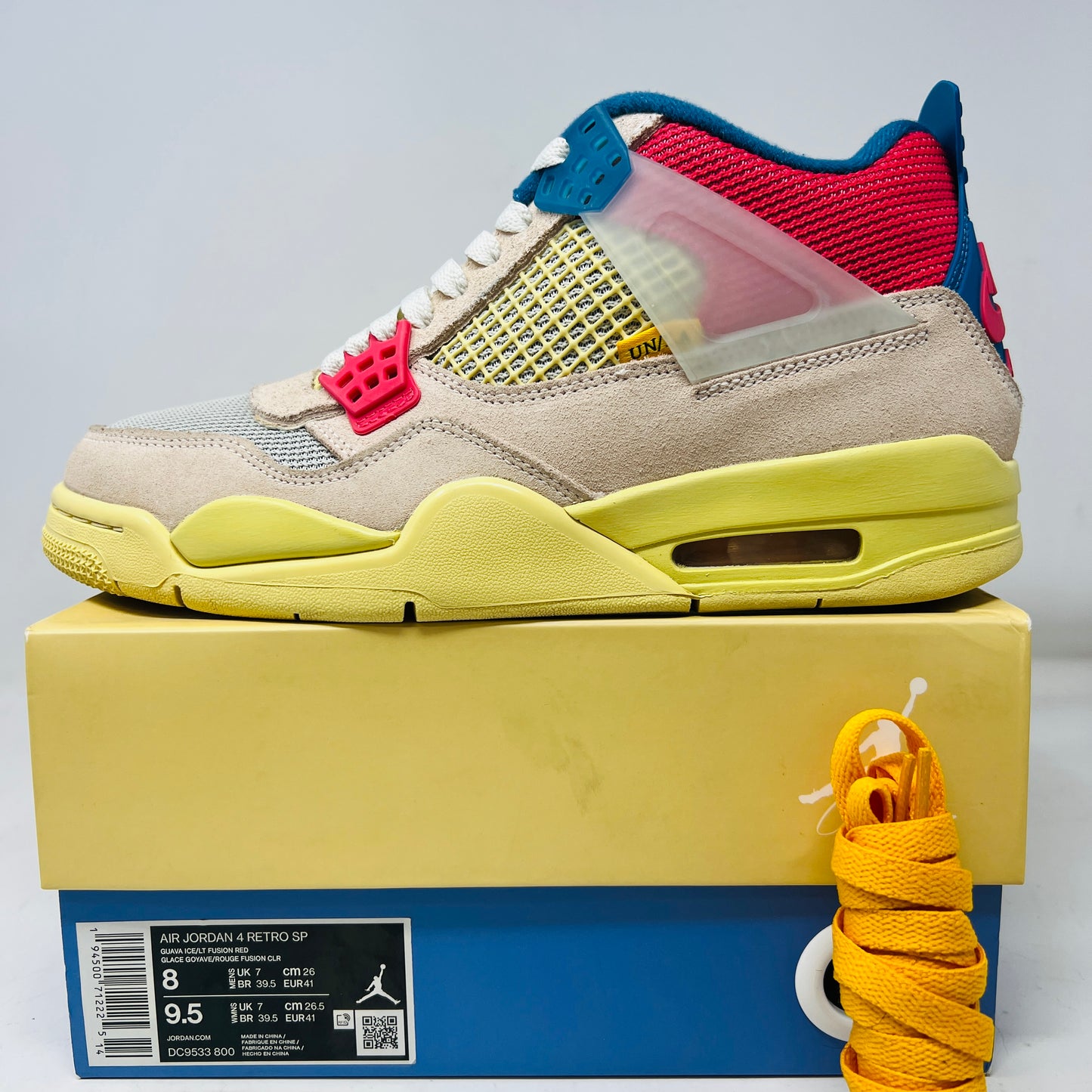 Jordan 4 Retro Union Guava Ice