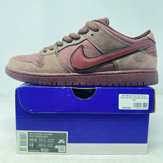 Nike SB Dunk Low City of Love Burgundy Crush