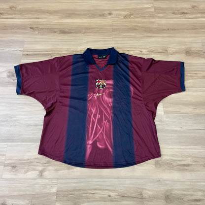 Travis Scott x Nike x FC Barcelona Retro 2000/01 Home Skeleton Jersey