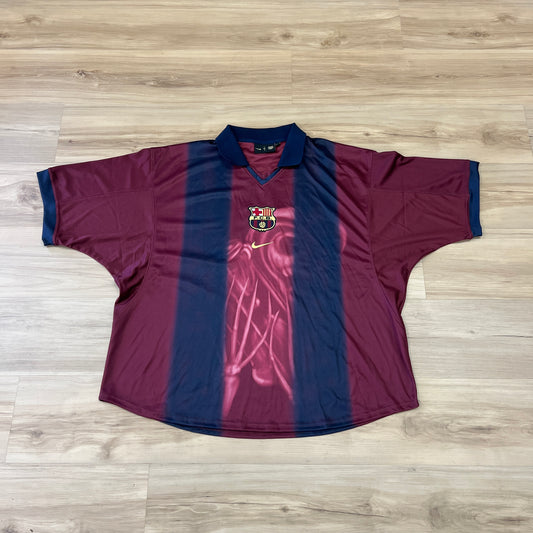 Travis Scott x Nike x FC Barcelona Retro 2000/01 Home Skeleton Jersey