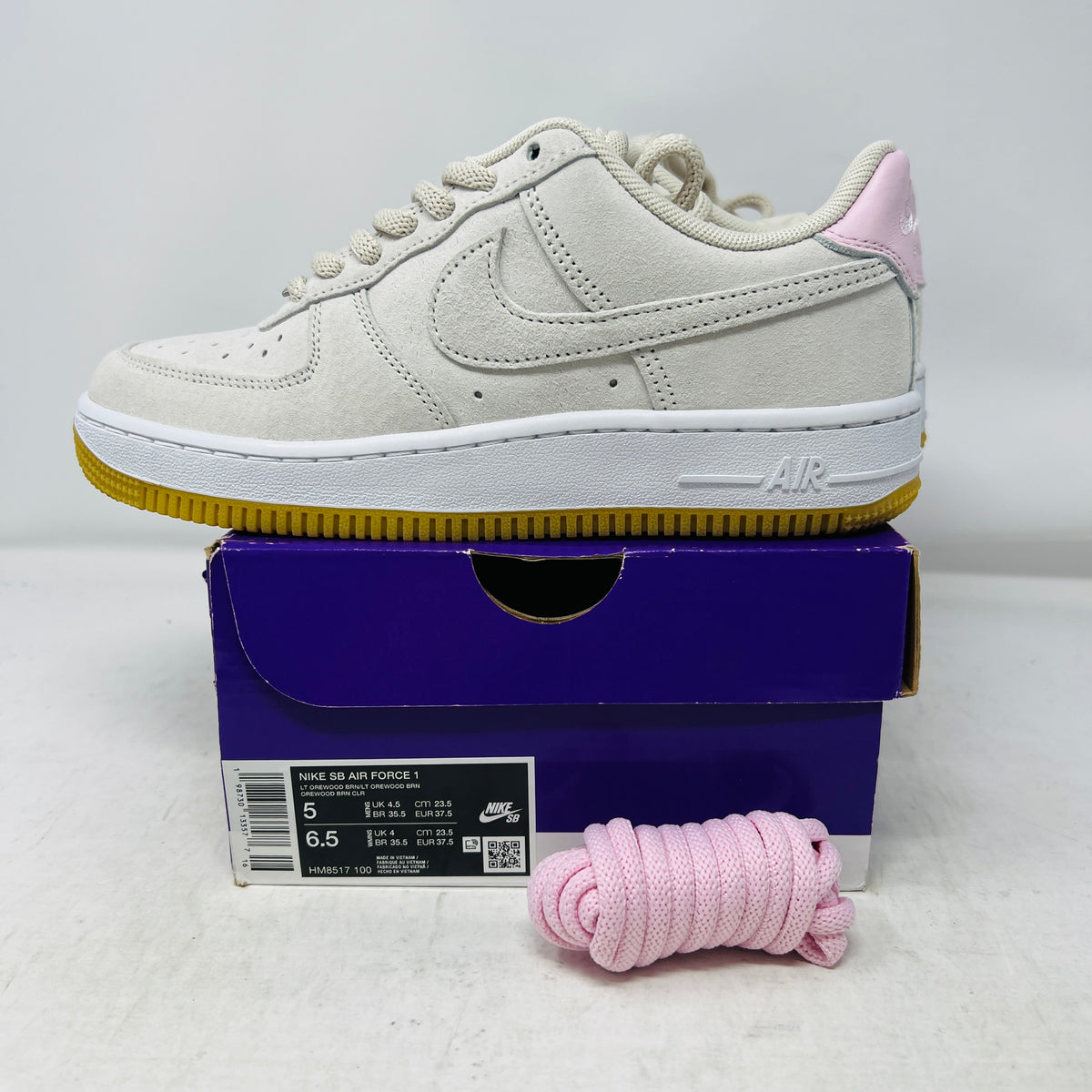 Nike Air Force 1 Low SB Light Orewood Brown Pink