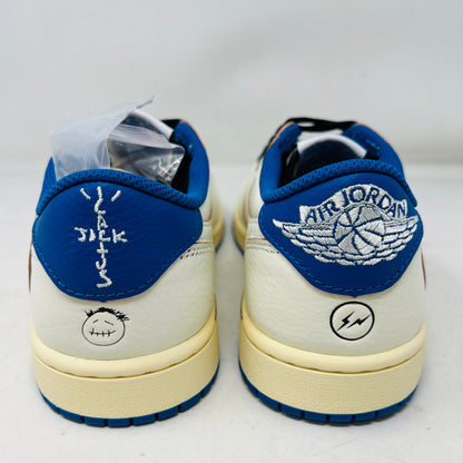 Jordan 1 Retro Low OG SP Fragment x Travis Scott Sail Military Blue
