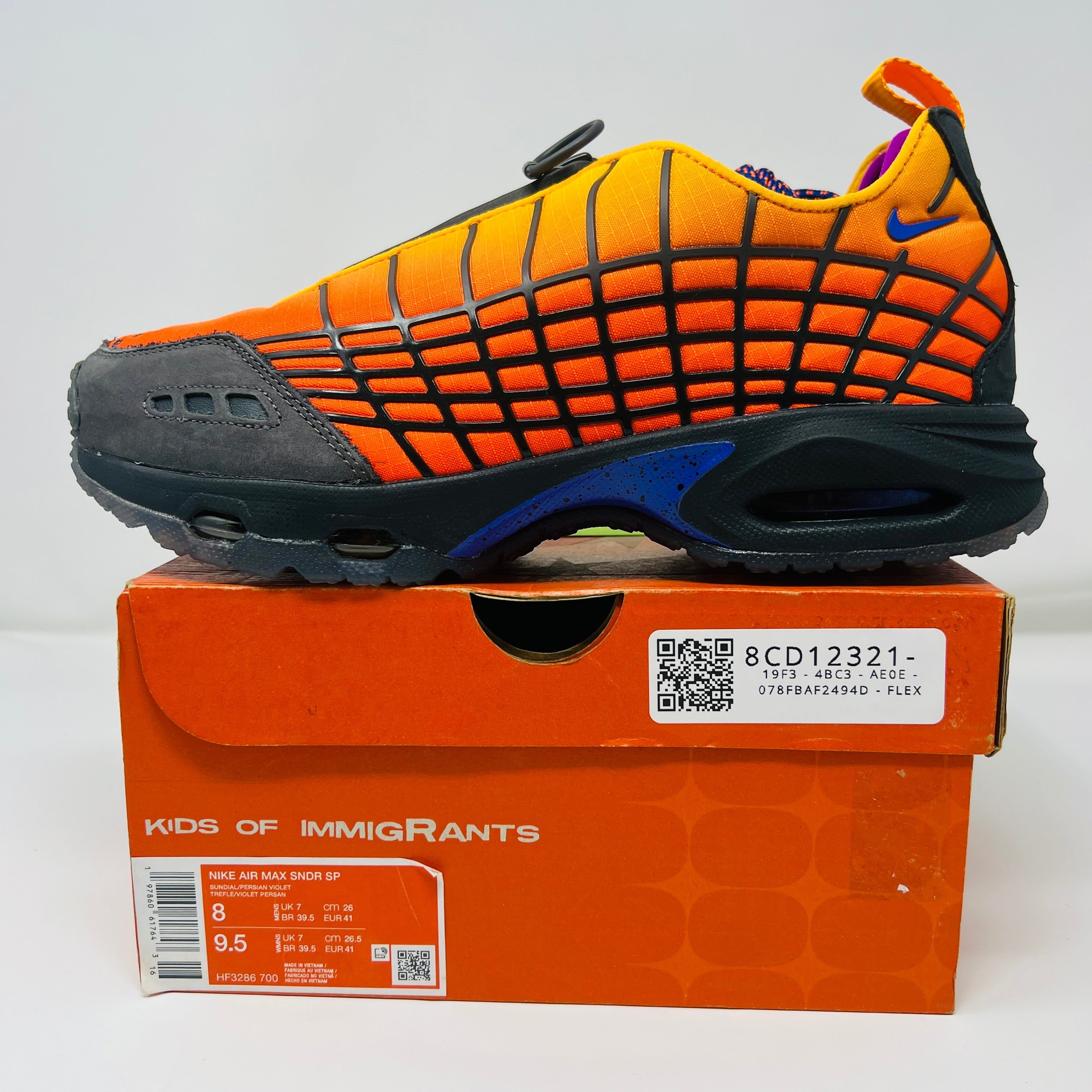 Nike Air Max Sunder SP Kids of Immigrants Sunrise – Holy Ground