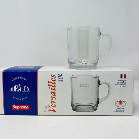 Supreme Duralex Glass Mugs (Set of 6) Clear
