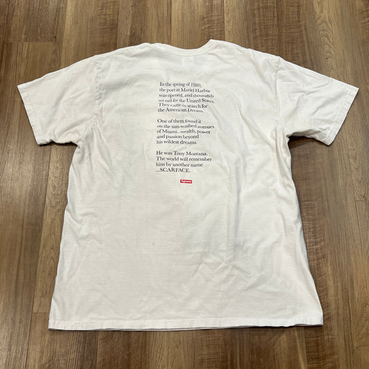 Supreme Scarface Split Tee White