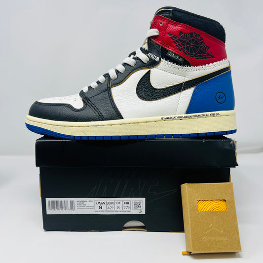 Jordan 1 Retro High OG SP Fragment x Union LA Varsity Red Sport Royal