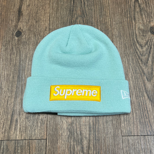Supreme New Era Box Logo Beanie (FW17) Ice Blue