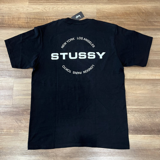 Stüssy City Circle Short Sleeve T-Shirt Black
