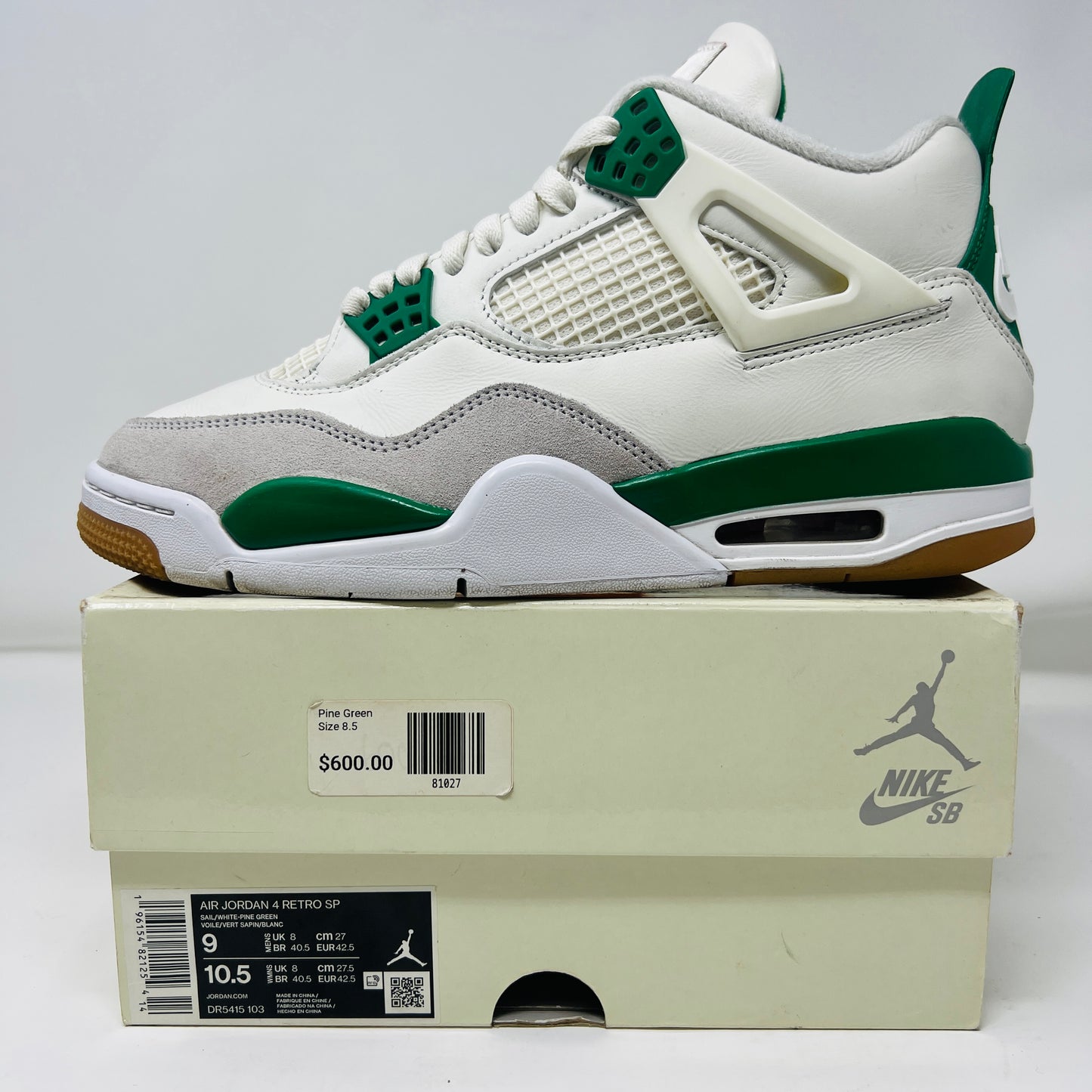 Jordan 4 Retro SB Pine Green