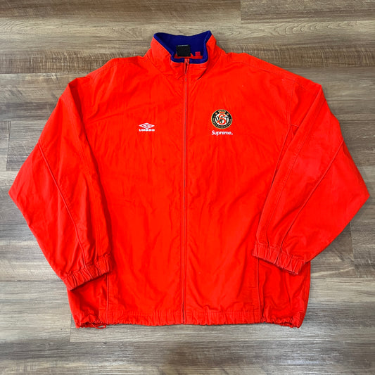 Supreme Umbro Cotton Ripstop Track Jacket Red