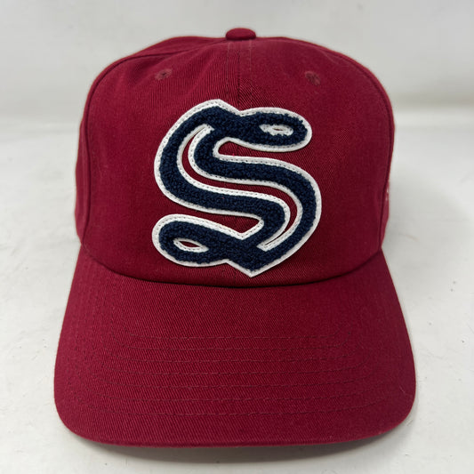 Stussy Mid Depth Chenille S Cap Wine