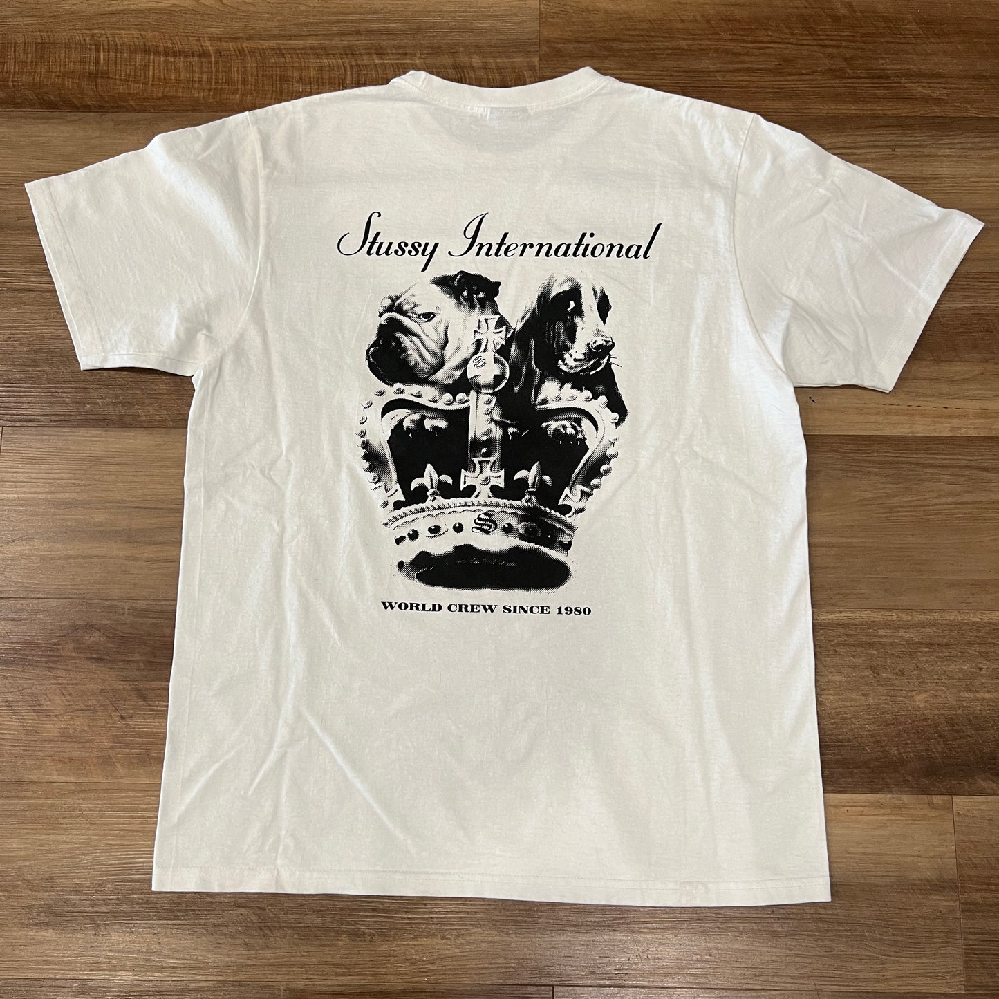 Stussy Dog Crown Tee White