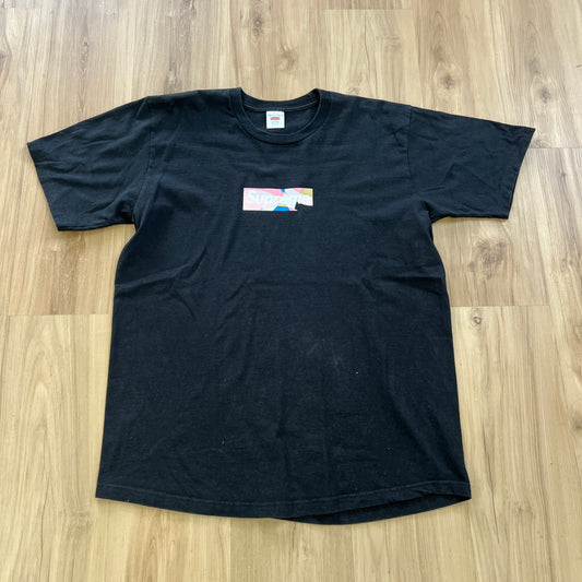 Supreme Emilio Pucci Box Logo Tee Black/Dusty Pink