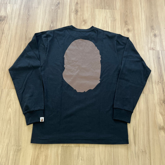 A Bathing Ape Big Ape Head Long-Sleeve Tee Black