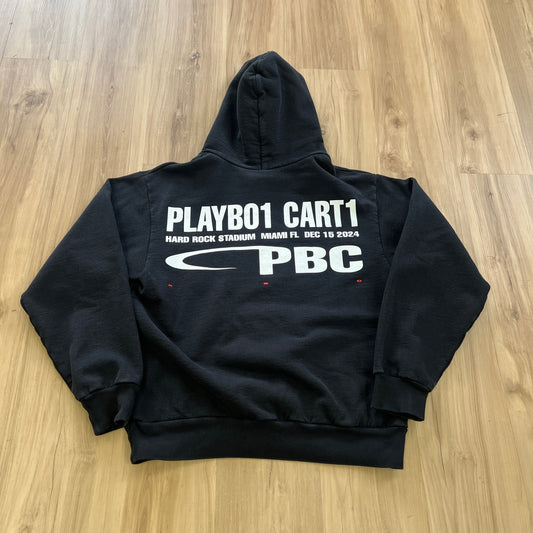 Playboi Carti x Rolling Loud Miami 2024 exclusive "PBC" hoodie Black