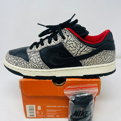 Nike SB Dunk Low Supreme Black Cement (2002)