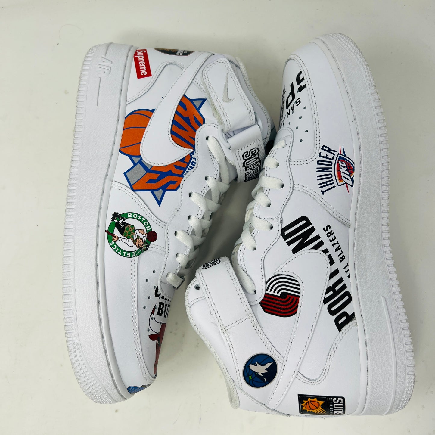 Nike Air Force 1 Mid Supreme NBA White