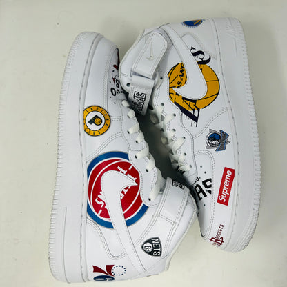 Nike Air Force 1 Mid Supreme NBA White