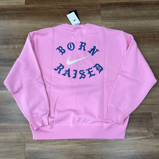 Nike SB Born X Raised Crewneck Sweatshirt in the 'Rocker Pink'