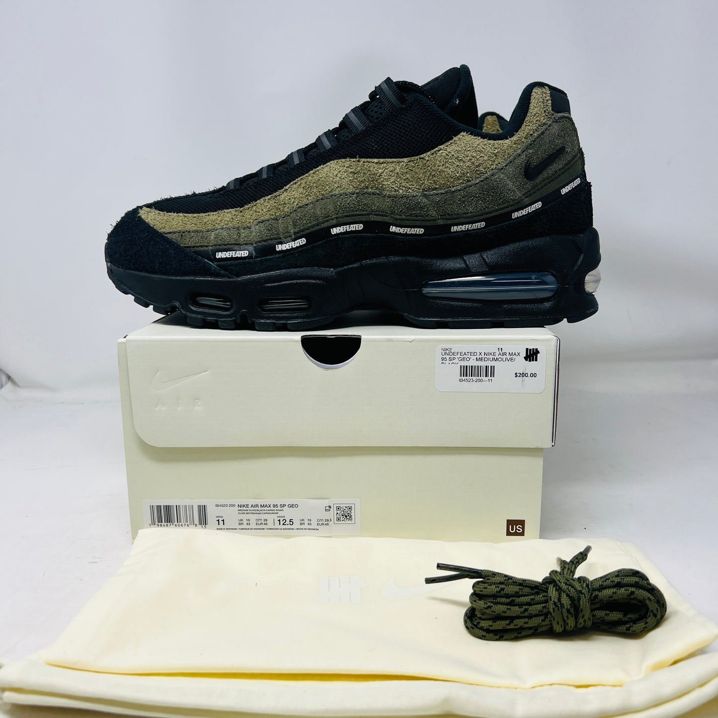 Nike Air Max 95 SP Undefeated Geo La Brea Medium Olive