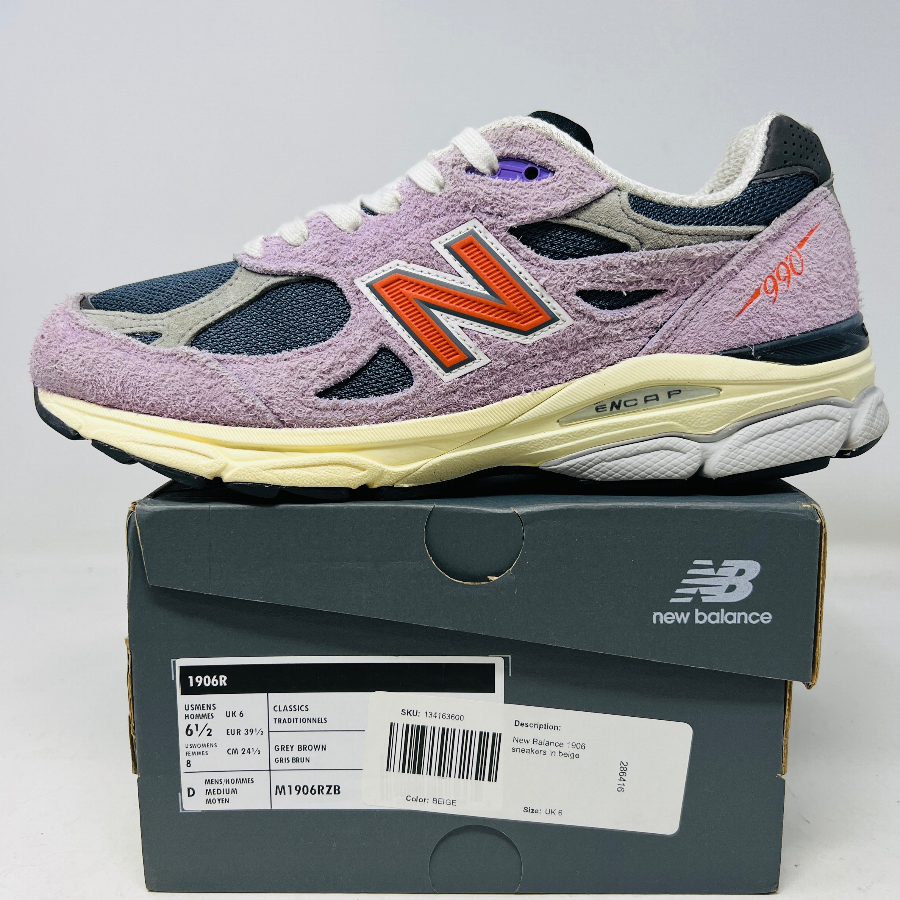 スニーカー New Balance 990v3 MiUSA Teddy Santis Raw Amethyst New Balance Teddy Santis Made In USA 990v3 'Raw Amethyst