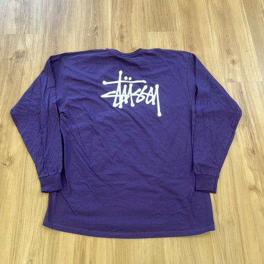 Stüssy Basic Stüssy LS Tee Purple