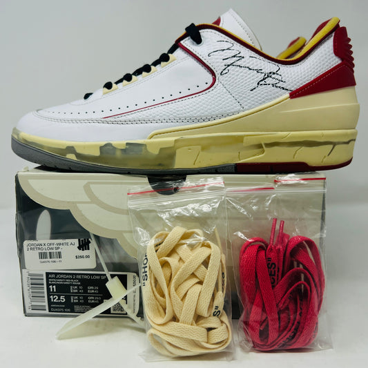 Jordan 2 Retro Low SP Off-White White Red