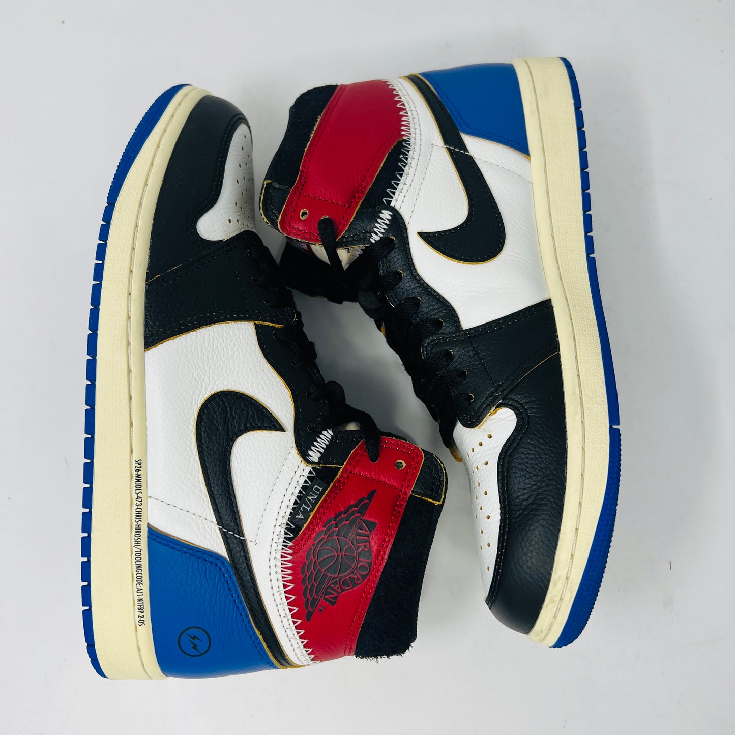 Jordan 1 Retro High OG SP Fragment x Union LA Varsity Red Sport Royal