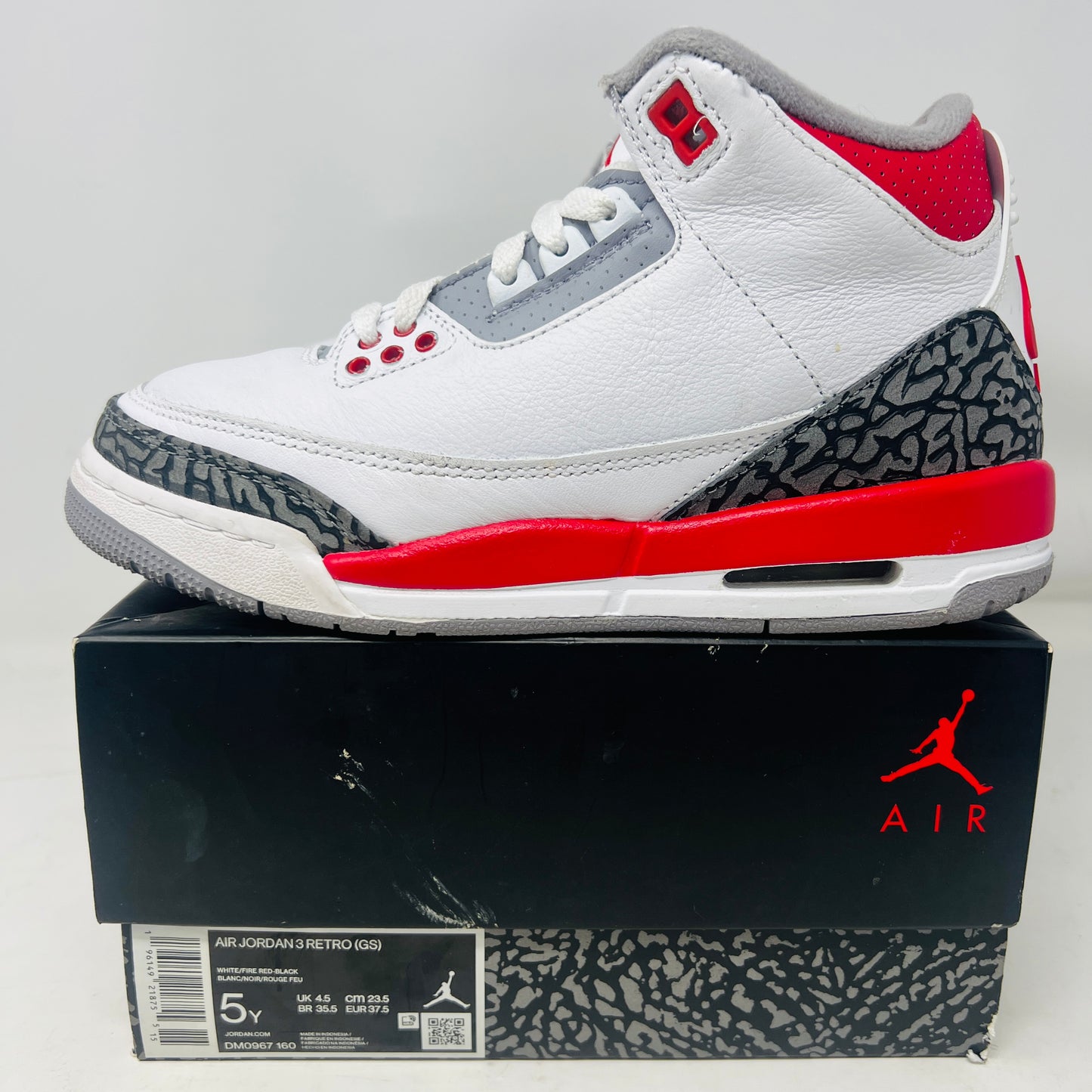 Jordan 3 Retro Fire Red (2022) (GS)