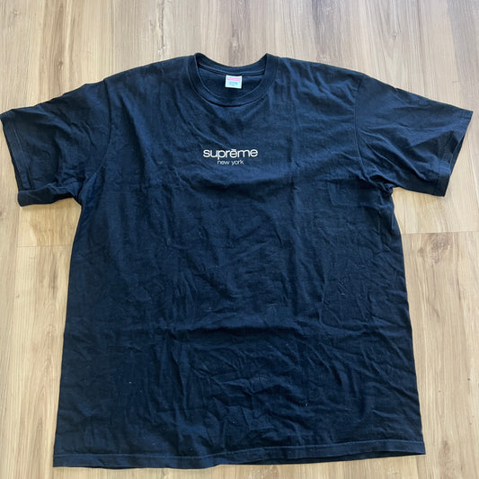 Supreme Classic Logo Tee Black