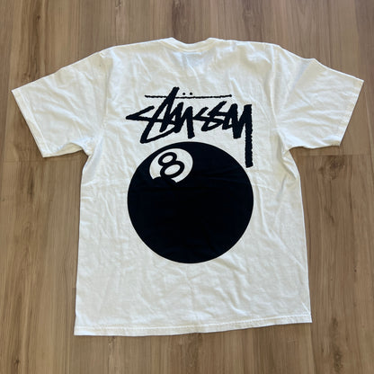 Stussy 8 Ball Tee White
