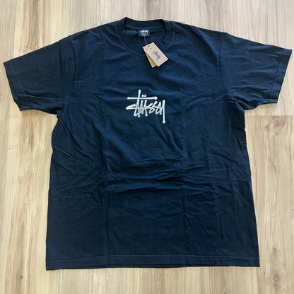 Stussy Surf Tomb Pigment Dyed Tee 'Black'