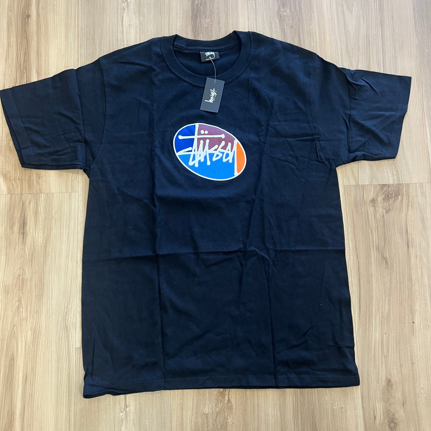 Stüssy Quarter Oval Stock Tee Black
