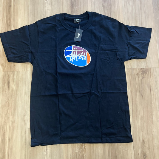 Stüssy Quarter Oval Stock Tee Black