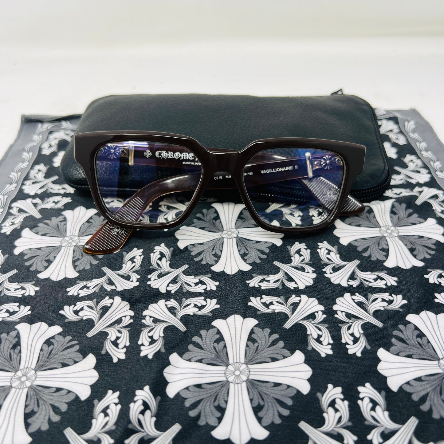 Chrome Hearts Vagillionaire II Glasses Brown