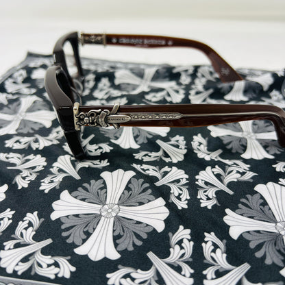 Chrome Hearts Vagillionaire II Glasses Brown