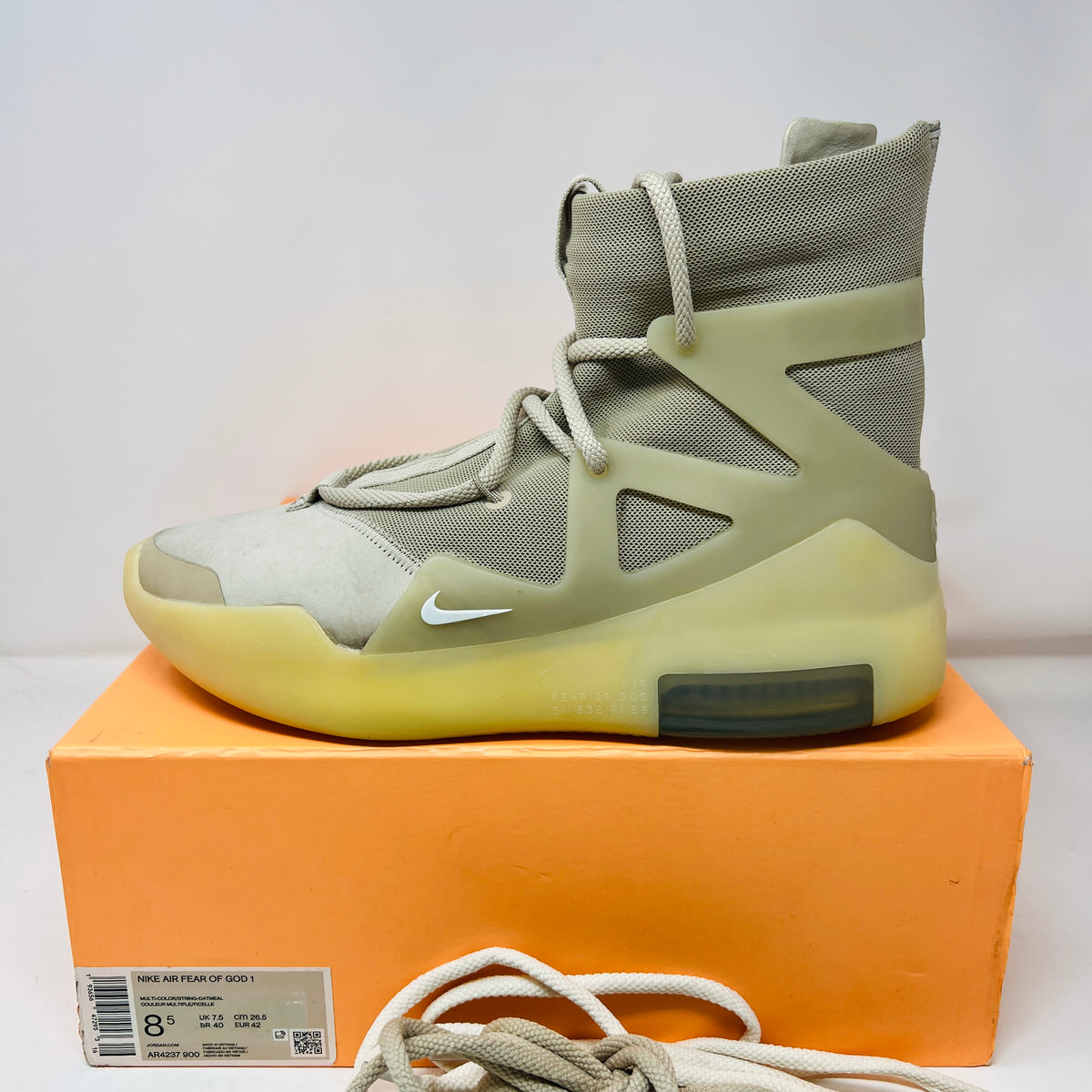 Nike Air Fear of God 1 Oatmeal – Holy Ground
