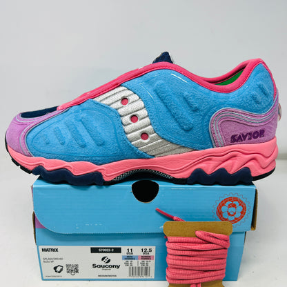 Saucony Matrix Jae Tips No Shoes In The House Blue Pink