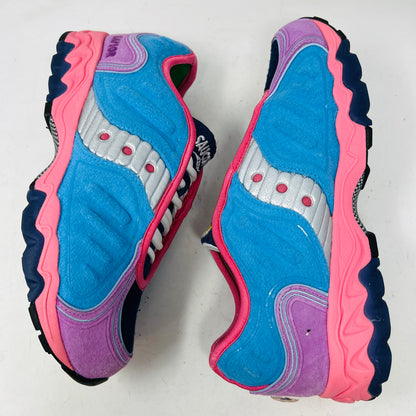 Saucony Matrix Jae Tips No Shoes In The House Blue Pink