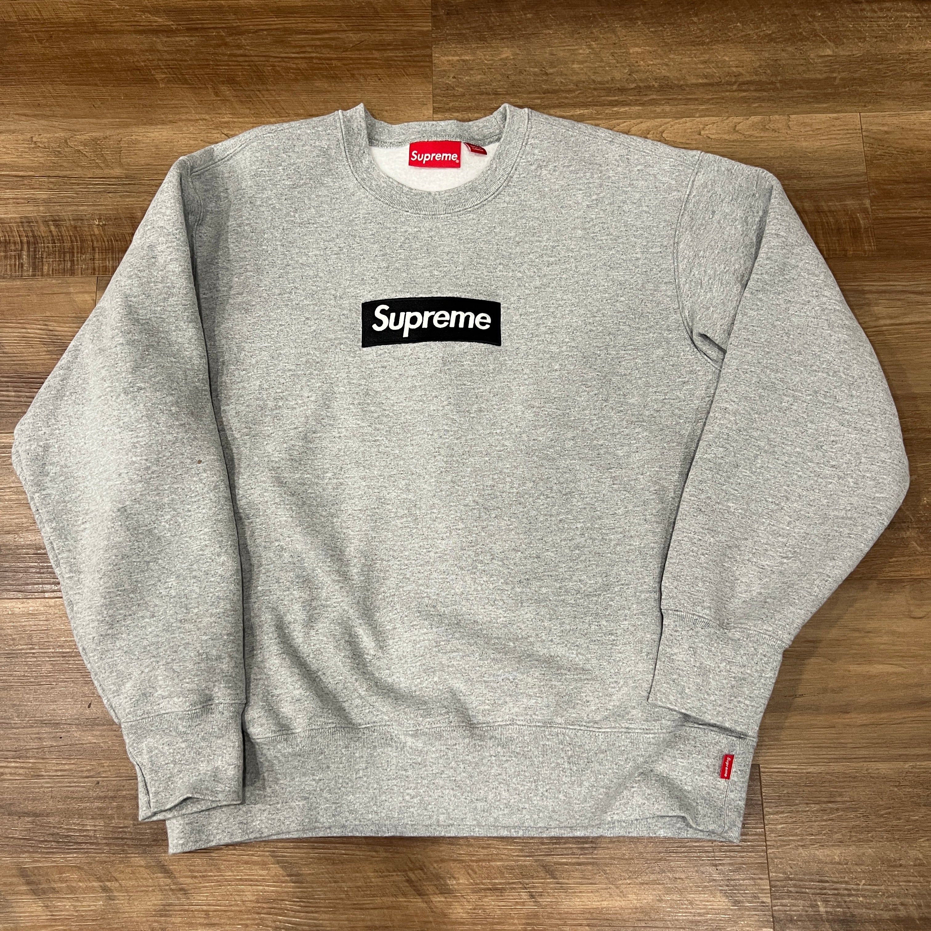Supreme Box Logo Crewneck (FW22) Heather Grey – Holy Ground