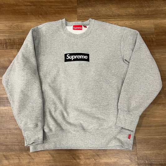 Supreme Box Logo Crewneck (FW22) Heather Grey