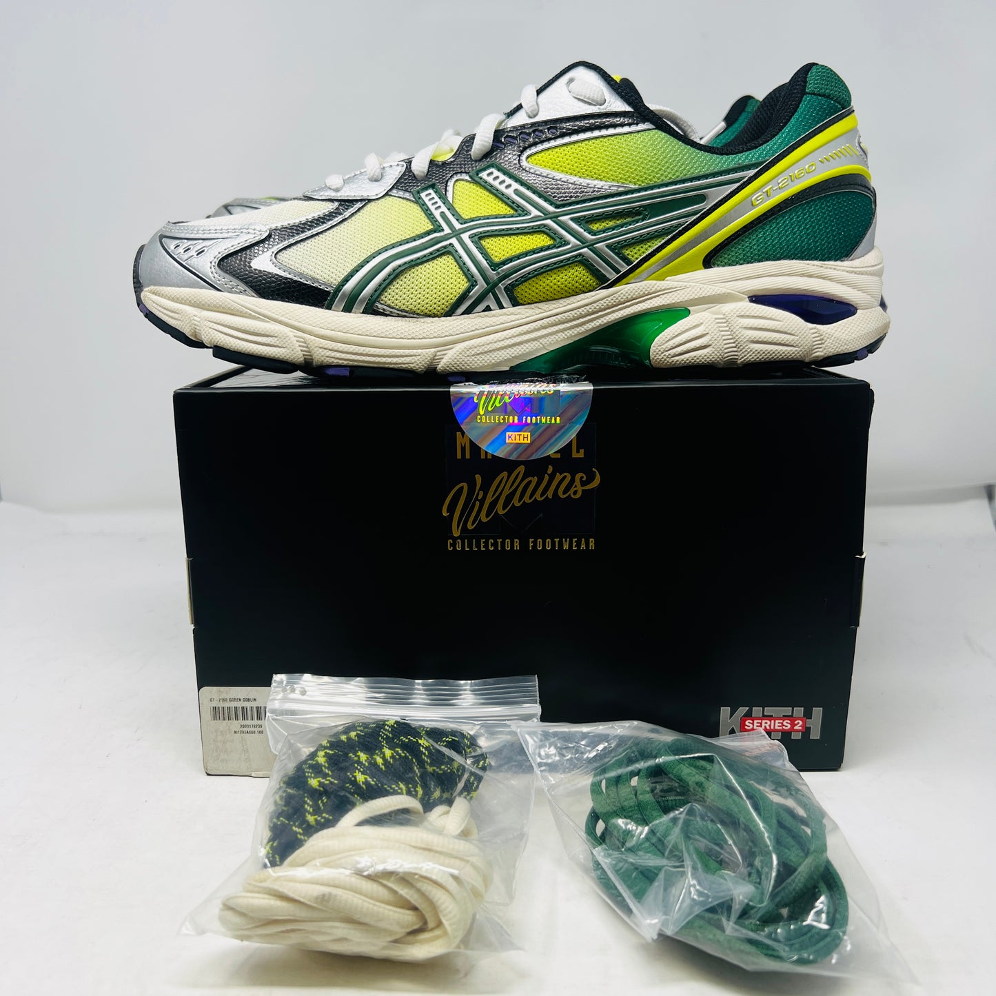 ASICS GT-2160 Kith Marvel Villains Green Goblin Opened Box (Comic Not Included)
