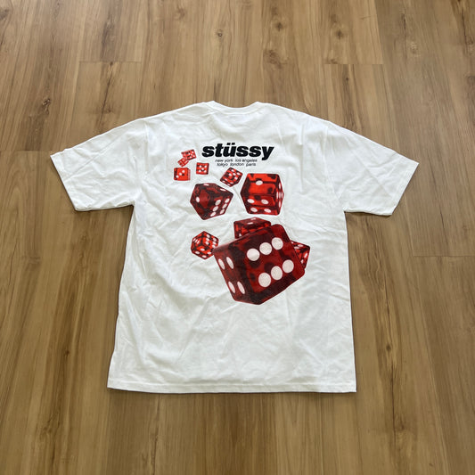 Stüssy Rollers Tee White