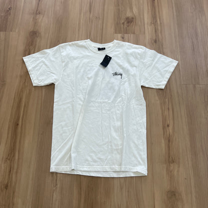 Stüssy Dice Pigment Dyed Tee White