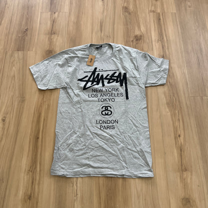 Stussy Rasta Surf Tee Gray